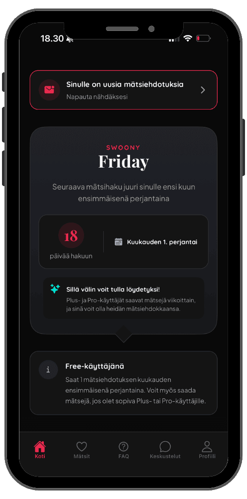 Swoony App - AI-powered matchmaking